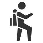 Hiking Holiday Tourism SVG Icon